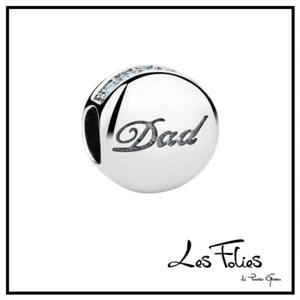 Charm Amor Papá En Plata 925 - Les Folies (Modelo Pandora) - Imagen 1 de 7