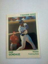 1991 STAR ROOKIE GUILD GLOSSY JUAN GONZALEZ #53 SHARP! ONLY 5000 MADE