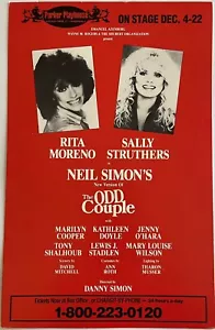 Das seltsame Paar - 1984 Pre-Broadway Tour Fensterkarte - Sally Struthers Rita Moreno - Bild 1 von 1