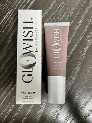 GloWish by Huda Beauty MultiDew Skin Tint 11 Deep 1.35 oz Full Size New in Box - Image 1 of 4
