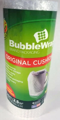 Duck Bubble Wrap, Original Cushion, 3/16" Small Size (12 in x 27 sq ft) - Image 1 of 3