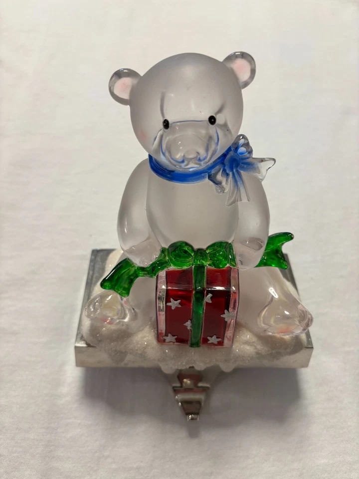 Bear Lighted Stocking Holder - Image 1 of 1