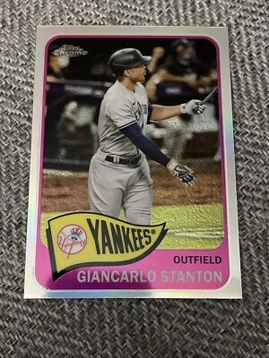 2021 Topps Series 2 Giancarlo Stanton Chrome 1965 Redux New York Yankees  - Image 1 of 2