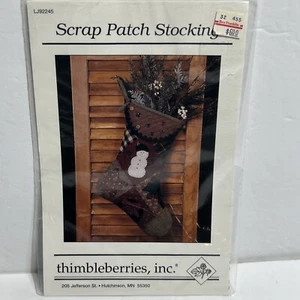 Scrap Patch Stocking Thimbleberries LJ92245 NEW Vintage Sewing Pattern Christmas - Picture 1 of 5