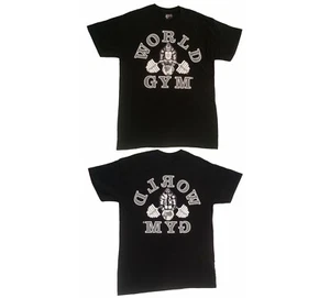 W100 World Gym Shirt Retro Gorilla Double-side Front & Back Print - Picture 1 of 16