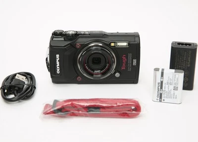 Olympus Tough TG-5 Waterproof Digital Camera (Black) 12MP, 4x Zoom f/2 Lens - Image 1 of 4