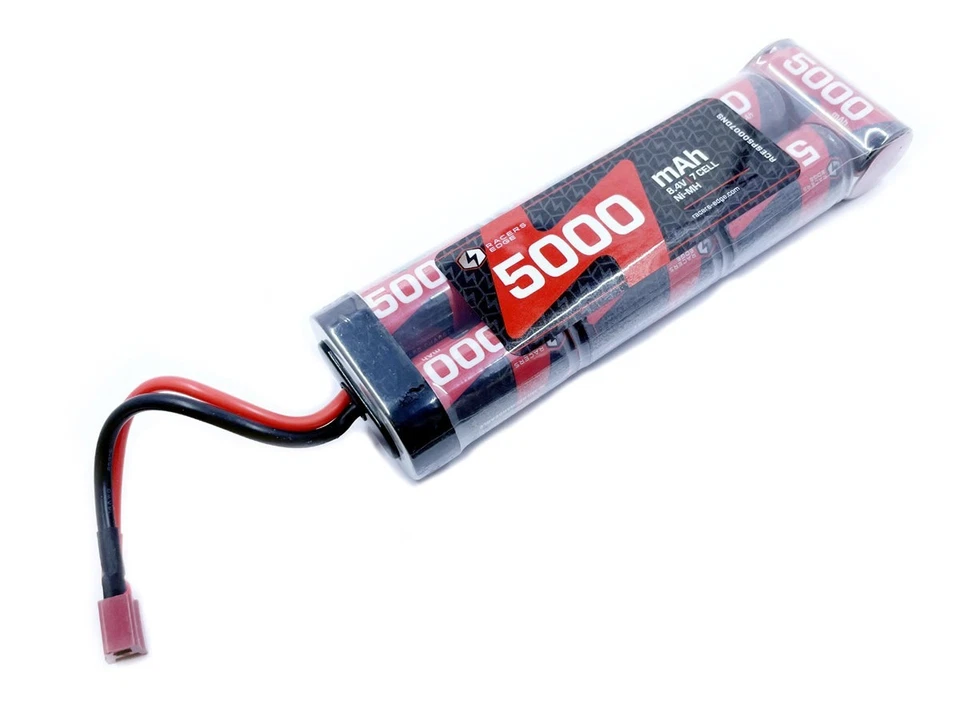 Racers Edge 5000mAh 8.4V 7-Cell NiMH Flat Battery Pack with T-Plug 50007 - Image 1 of 1