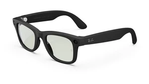 🔥 Neu! Ray-Ban META Wayfarer mattschwarz mit grünen Gläsern übergehen Größe 53 L 🔥 - Bild 1 von 6