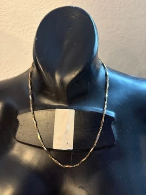 1998 Nikken терапии магнитные многогранный золотой ожерелье 18 «- 20» Бесплатная доставка - Изображение 1 из 4