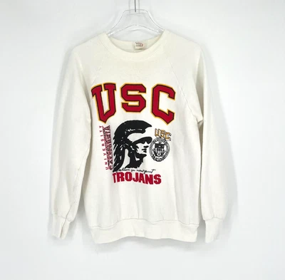 Vtg USC Sweatshirt Womens L Trojans 90s Crewneck Fruit of the Loom - Image 1 of 4
