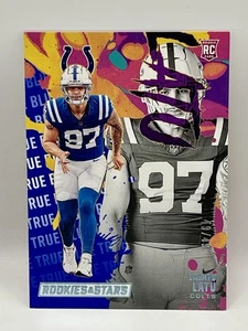 2024 Panini Rookies And Stars Rookie Exclusive Blue Laiatu Latu /49 RC - Picture 1 of 2