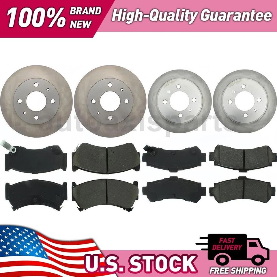 Kit de atualização de freio a disco peças centrais dianteiras e traseiras para 1995-1997 Nissan 200SX - Imagem 1 de 1