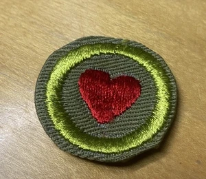 BSA PERSONAL FITNESS VERDIENSTABZEICHEN TYP E, KHAKI, SCHMAL GEKRÄUSELT 1947-1963 - Bild 1 von 4