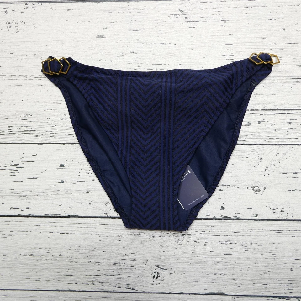 Parte inferior de bikini de natación Fantasie para mujer XS tinta azul lengüeta larga isla traje de baño nuevo Foto 1 de 4