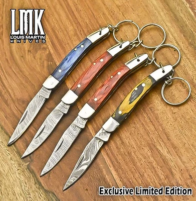 LMK Accesorio Twist Damasco Madera Dura Acero Protector Lote de 4 Camping Liquidación Foto 1 de 4