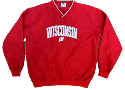 Vintage 1990s Wisconsin Badgers Pullover Jacket  Medium Rare - Image 1 of 4