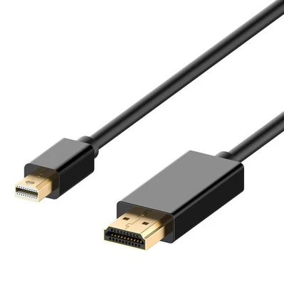 3m Mini Displayport DP Thunderbolt to HDMI HD Gold Cable Lead Wire Adapter - Image 1 of 4
