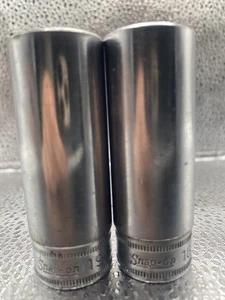Paquete Lote de 2 3/8" Unidad SNAP ON Enchufe Profundo Métrico SFM19 SFM18 18mm 19mm Usado - Imagen 1 de 6