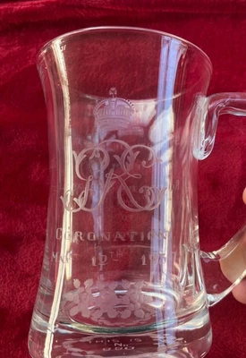 George VI Coronation Tankard 1937, Hand-Wheel Engraved, T Goode & Co. Ltd. No880 - Image 1 of 4