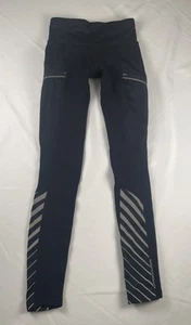 ATHLETA Womens XS Black Reflective Details Powerlift Tight 2.0 Pants Leggings - Picture 1 of 10