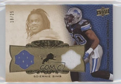 2008 UD Premier Premier Rare Materials 2 Patch /25 Ernie Sims #PP2-ES Patch - Image 1 of 2
