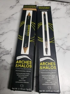 Arches & Halos Precision Brow Shaping Pencil Charcoal + Brow Highlighting Golden - Picture 1 of 8
