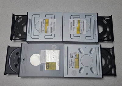 4x 5.25 SATA IDE CD ROM DVD Writers HP SH-216, COMPAQ LTN-486S, H-L GH50N JOBLOT - Image 1 of 4