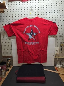 Ky. Truck Plant/ UAW862 "When You Buy Am. Am. Works" Red XL T-shirt New (JT) - Picture 1 of 8