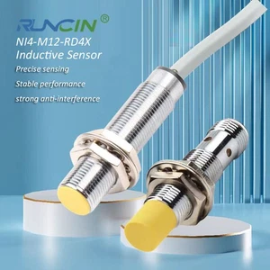 For Turck NI4-M12-RD4X INDUCTIVE PROXIMITY BARREL SENSOR SWITCH 10-65VDC PLC NEW - Picture 1 of 5