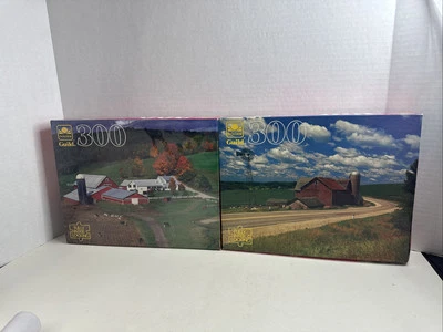 GOLDEN GUILD 300 PIECE Puzzle Lot Of 2 Farm Scenes Lodi, Wi & Boltonville, Vt - Image 1 of 4