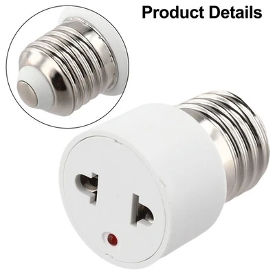 Adaptateur de base d'ampoule convertisseur de prise E27 vers US EU pour luminaires - Photo 1/4