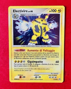 Lotto Carte Pokemon Electivire Lv. 46 Diamante E Perla Ita Italiano 3/130 Holo - Foto 1 di 2