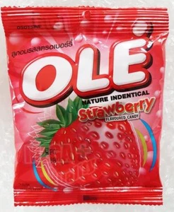 OLE Strawberry Flavour Nature Indentical Candy Tropical Fruit Sweet Juice 40g. - Picture 1 of 2