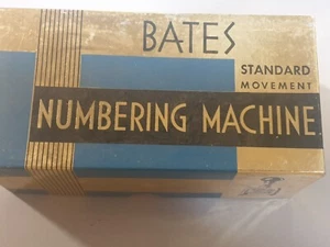Vintage Bates Nummerierungsmaschine Modell 6A Made in USA - Bild 1 von 2