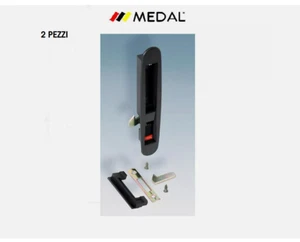 PAAR GRIFF EINBAUGRIFF FÜR SCHIEBEFENSTER + ZUBEHÖR - MEDAILLE - Bild 1 von 2