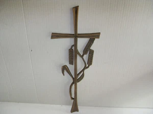 Bronze- Kreuz Ähre  H41,0cm B14,0cm - Bild 1 von 3
