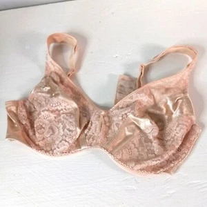 Wacoal 36C lace and satin blush pink bra - Picture 1 of 3