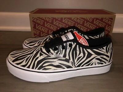 NUEVO VANS Zapatos de Skate a Rayas Cebra Metálicos Doheny Decon Para Mujer Talla 8.5 9.5 Foto 1 de 4