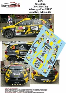 DECALS 1/24 REF 2370 VW VOLKSWAGEN POLO TSJOEN YPRES RALLY 2021 RALLYE BELGIQUE - Foto 1 di 1
