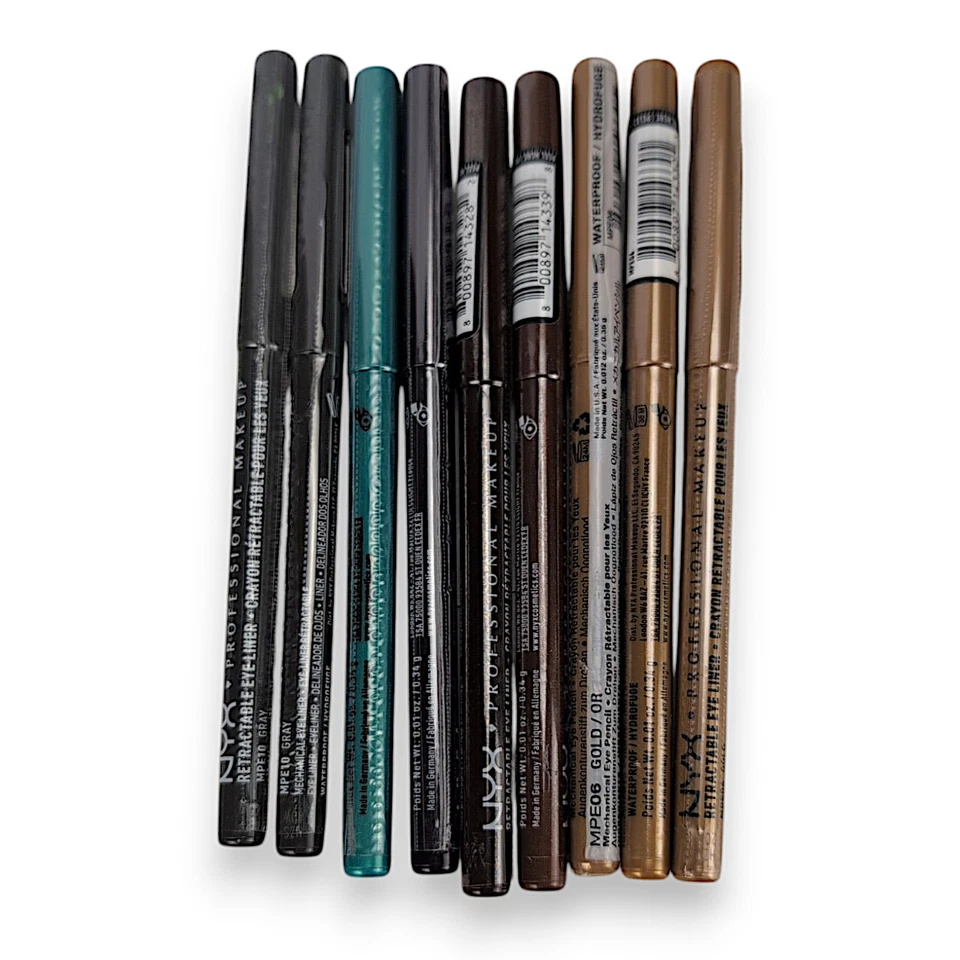 Lápiz delineador de ojos NYX PROFESSIONAL mecánico retráctil impermeable ~ ELIGE UNO Foto 1 de 1