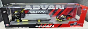 M2 Machines Advan 1957 Mack Model N & 1978 Datsun 620 Truck CHASE 1/750 1/64 - Picture 1 of 4