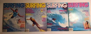 Vintage 1984 Surfing Magazines Set 4 Pullout Poster V20 #1,2,4,5 Mint Condition - Picture 1 of 6