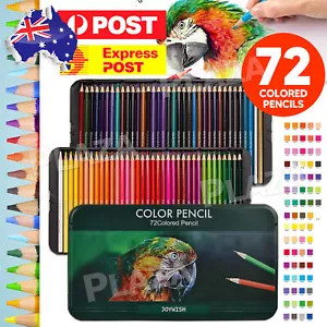 72 Colors Colored Pencils Pre-Sharpened Pencils Set Drawing Coloring Pens Kit AU - Picture 1 of 12