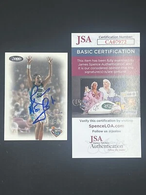 Rebecca Lobo Signed 2000 Skybox Dominion JSA IP Auto New York Liberty - Image 1 of 2