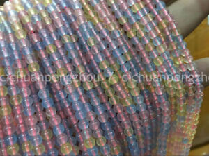 Natural 4mm Multi-color Rainbow Morganite Gemstone Round Loose Beads 15'' Strand