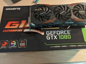 GIGABYTE Geforce GTX 1080 1080MHz 8GB DDR5 Gaming Graphic Video Card GPU