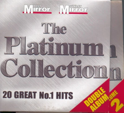PLATINUM COLLECTION: 20 GREAT NO 1 HITS: PROMO 2 CD SET (2004) T-REX, 10CC ETC - Image 1 of 3