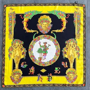 GIANNI VERSACE silk scarf The King's Gardener size 34" from F/W 1993/94 - Picture 1 of 12