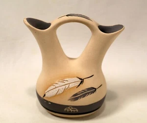 Vase Southwest Style Pottery Pretty Colors Nice Décor - Picture 1 of 9