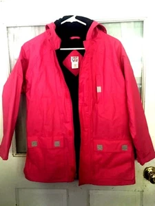 Talbots kids Girls Rain Coat Jacket Pink lined Size 14 - Picture 1 of 10